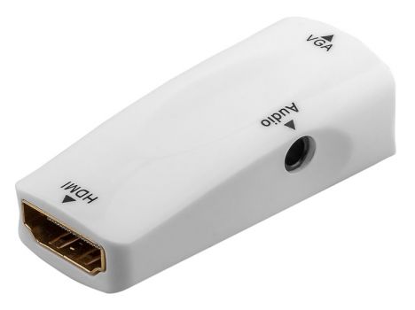 GOOBAY αντάπτορας HDMI σε VGA & 3.5mm 44794, 1080p, λευκός - Cables - Adapters