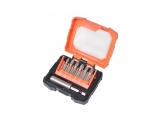 Tactix - Set of tips and adapter in a plastic case - Bits screw driving