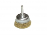 Poggi - Brass wire brush with shaft 6mm and diameter 50mm - Grinding Wheels - Wire Brushes