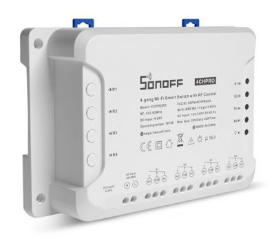 SONOFF Smart Διακόπτης 4CH PRO R3, 4 θέσεων, 40A, RF control, λευκός - Electrical equipment