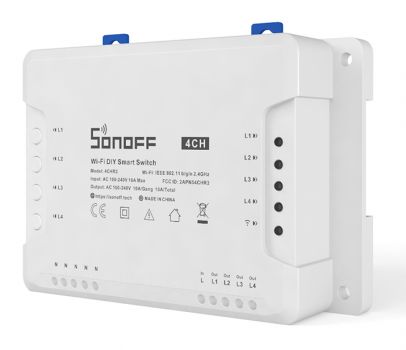 SONOFF Smart Διακόπτης WiFi 4CH R3, 4 θέσεων, 16A, λευκός - Electrical equipment