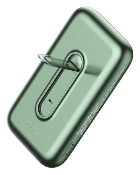 USAMS Power Bank PB51 4000mAh, 1x output & wireless, 2A, πράσινο - Power Bank