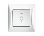 Lineme - Stairway Button with Lamp White - Electrical equipment
