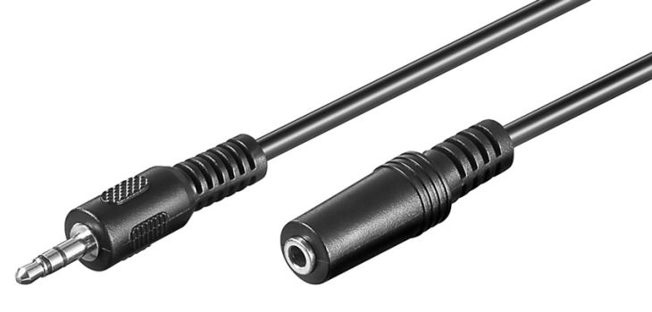 GOOBAY προέκταση καλωδίου ήχου 3.5mm 50090, 3 pin stereo, 5m, μαύρο - Καλώδια - Αντάπτορες