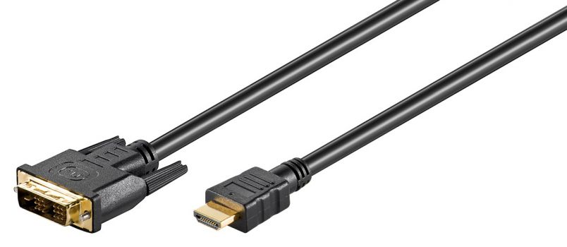 GOOBAY καλώδιο DVI-D σε HDMI 51581, 3m, μαύρο - Cables - Adapters