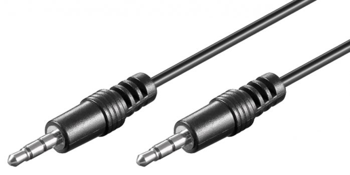 GOOBAY καλώδιο ήχου 3.5mm 51658, 3 pin stereo, copper, 1.5m, μαύρο - Cables - Adapters