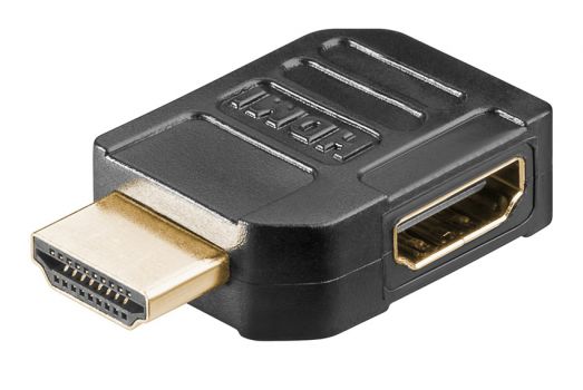 GOOBAY αντάπτορας HDMI θηλυκό σε αρσενικό 51724, 90°, 4K, μαύρος - Cables - Adapters