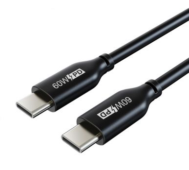 CABLETIME καλώδιο USB Type-C CM60, PD 60W, 3A, 2m, μαύρο - Καλώδια