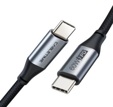 CABLETIME καλώδιο USB Type-C C160, PD 60W, 3Α, 1m, γκρι - Καλώδια