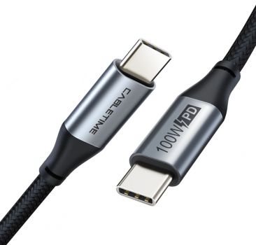 CABLETIME καλώδιο USB Type-C C160, PD100W, USB 2.0, 5A, 2m, μαύρο - Cables - Adapters