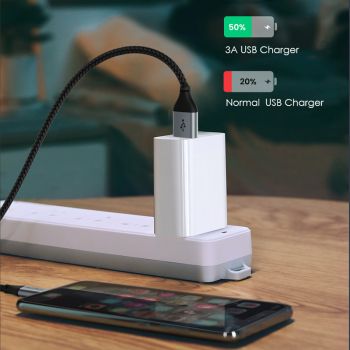 CABLETIME καλώδιο USB 2.0 σε USB Type-C C160, 5A, 0.25m, μαύρο - Καλώδια