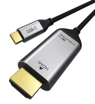 CABLETIME καλώδιο USB-C σε HDMI C160, Coaxial, 4K, 1.8m, μαύρο - Cables - Adapters
