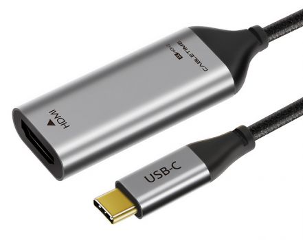CABLETIME αντάπτορας USB-C σε HDMI C160, 4K/60HZ, 0.15m, μαύρος - Cables - Adapters