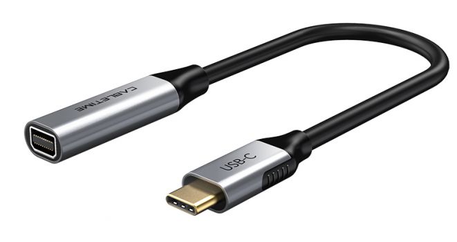 CABLETIME καλώδιο USB-C σε Mini DisplayPort C160, 4K, 0.15m, μαύρο - Cables - Adapters