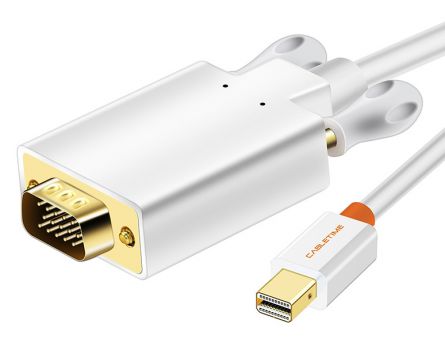 CABLETIME καλώδιο Mini DisplayPort σε VGA AV588, 1080p, 1.8m, λευκό - Cables - Adapters