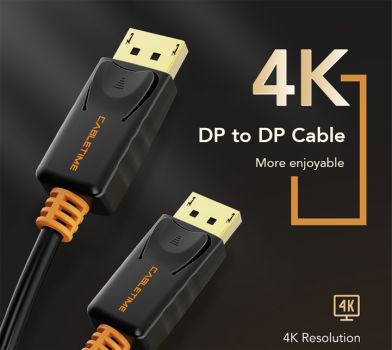 CABLETIME καλώδιο Displayport AV585, 1.2v, 4k/60hz, 1m, μαύρο - Cables - Adapters