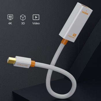 CABLETIME αντάπτορας Mini DisplayPort σε HDMI AV589, 4K, 0.2m, λευκός - Cables - Adapters