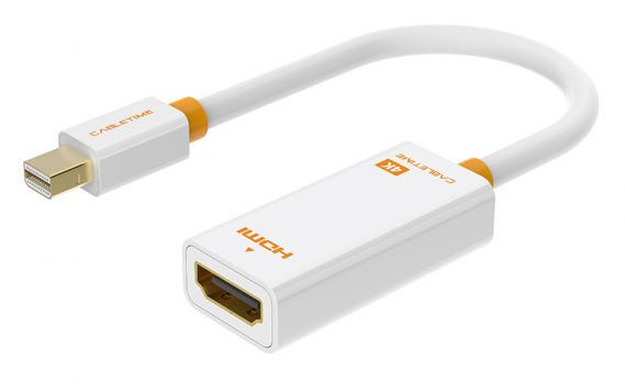 CABLETIME αντάπτορας Mini DisplayPort σε HDMI AV589, 4K, 0.2m, λευκός - Cables - Adapters