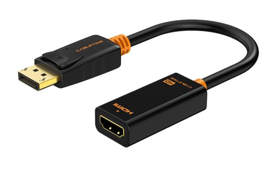 CABLETIME αντάπτορας DisplayPort σε HDMI AV586, 1080p, 0.2m, μαύρος - Cables - Adapters