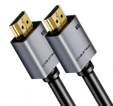 CABLETIME καλώδιο HDMI 2.0 AV566, 4k/60hz, 1m, μαύρο - Cables - Adapters