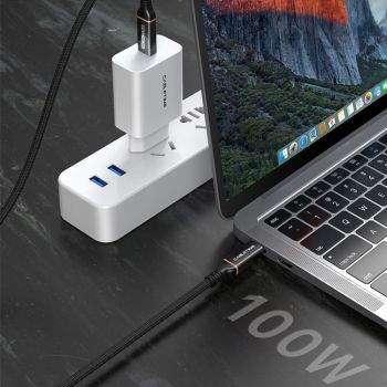 CABLETIME καλώδιο USB Type-C CT-USB4, 100W, 8K, 40Gbps, 1m, μαύρο - Καλώδια