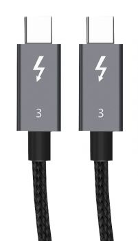 CABLETIME καλώδιο USB Type-C CT-C160, 100W, 5K, 40Gbps, 1m, μαύρο - Καλώδια