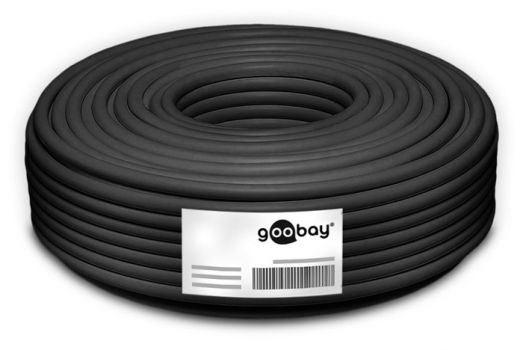 GOOBAY καλώδιο S/FTP CAT 7 53867, copper, AWG 23/1, 50m, μαύρο - Cables - Adapters