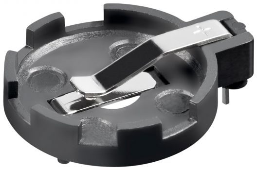 GOOBAY βάση μπαταρίας 56617, για CR2012/2016/2020/2025/2032, μαύρη - Electrical equipment