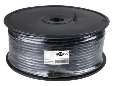 GOOBAY καλώδιο F/UTP CAT 5e 57294, CCA, AWG 24/1, 100m, μαύρο - Cables - Adapters