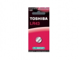 Toshiba  - Alkaline Watch Battery LR43 1.5V 1pc - batteries