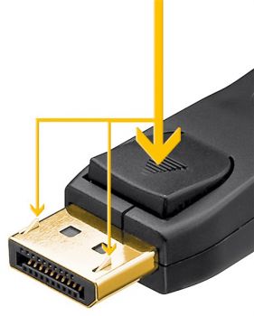 GOOBAY καλώδιο DisplayPort 2.0 58541, gold-plated, 8K, HDR, 3m, μαύρο - Cables - Adapters