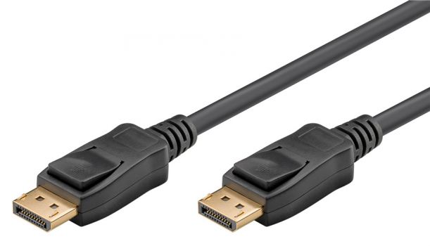 GOOBAY καλώδιο DisplayPort 2.0 58541, gold-plated, 8K, HDR, 3m, μαύρο - Cables - Adapters