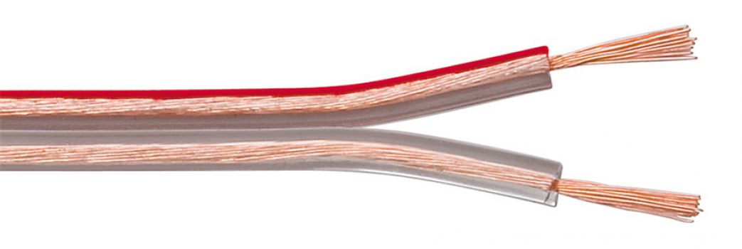 GOOBAY καλώδιο ήχου 2x 0.35 mm² 59371, CU, 10m, διάφανο - Cables - Adapters