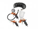 Black and Decker 4 Piece Air Pistol Kit - Spray Guns