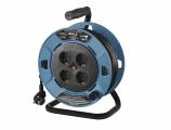 Bulle - 4-Seater Spool with 25m Cable 3x1.5mm² Black - Headlamps - Surges - Reels