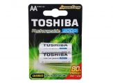 Toshiba - Rechargeable Batteries AA Ni-MH 2000mAh 1.2V 2pcs - Alkaline / Rechargeable batteries