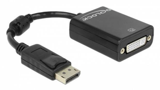 DELOCK αντάπτορας DisplayPort σε DVI 61847, 1080p, 12cm, μαύρος - Cables - Adapters