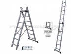 Bulle - double aluminum Ladder extending 22 (2x11) steps SS11 - Ladders