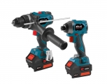 BULLE: 18V (BRUSHLESS) ΣΕΤ ΔΡΑΠΑΝΟΚΑΤΣΑΒΙΔΟ 100Nm + ΠΑΛΜΙΚΟ ΚΑΤΣΑΒΙΔΙ 220Nm, 2x5Ah Li-ion - Set Εργαλείων Μπαταρίας