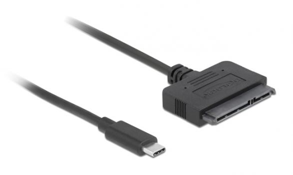 DELOCK καλώδιο USB-C σε SATA 22-pin 63803, 6Gb/s, 50cm, μαύρο - Cables - Adapters
