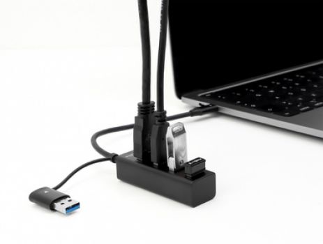 DELOCK USB hub 63828 4x USB 3.2 Gen 1, 5Gbps, μαύρο - Περιφερειακά PC