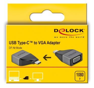 DELOCK αντάπτορας USB 3.2 Gen 1 Type-C σε VGA 64002, Full HD - Cables - Adapters