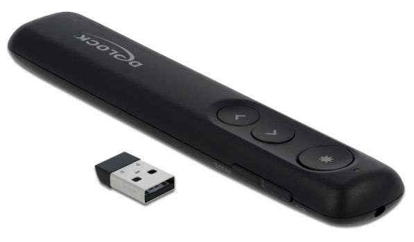 DELOCK Τηλεχειριστήριο παρουσιάσεων 64092 με laser, ασύρματο, έως 30m - Image - Audio