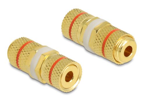 DELOCK αντάπτορας σύνδεσης καλωδίων ήχου 64143, κόκκινος-χρυσός - Cables - Adapters