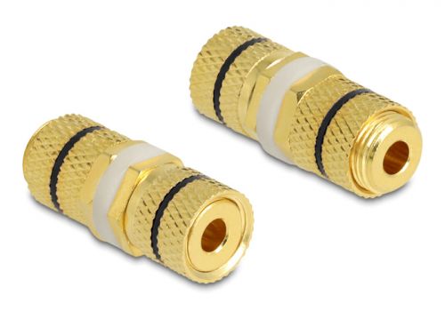 DELOCK αντάπτορας σύνδεσης καλωδίων ήχου 64144, μαύρος-χρυσός - Cables - Adapters