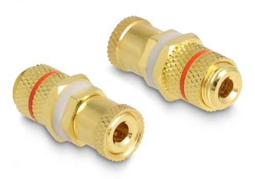 DELOCK αντάπτορας σύνδεσης καλωδίων ήχου 64145, κόκκινος-χρυσός - Cables - Adapters