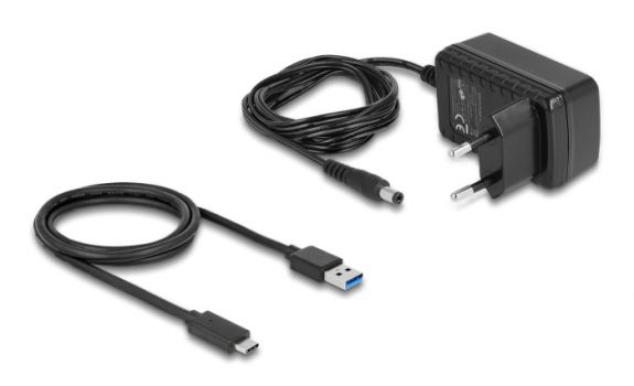 DELOCK αντάπτορας USB-C σε SATA 22-pin 64188, 6Gbps, καλώδιο USB, μαύρος - Cables - Adapters