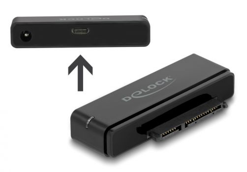 DELOCK αντάπτορας USB-C σε SATA 22-pin 64188, 6Gbps, καλώδιο USB, μαύρος - Cables - Adapters