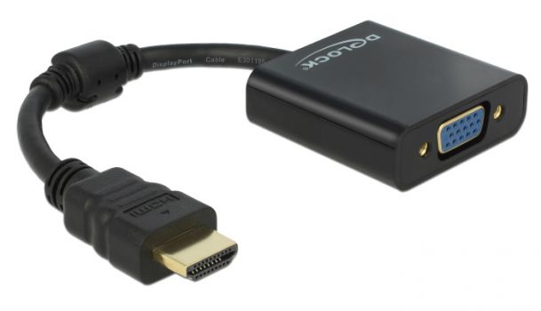 DELOCK αντάπτορας HDMI σε VGA 65512, 1080p, μαύρος - Cables - Adapters