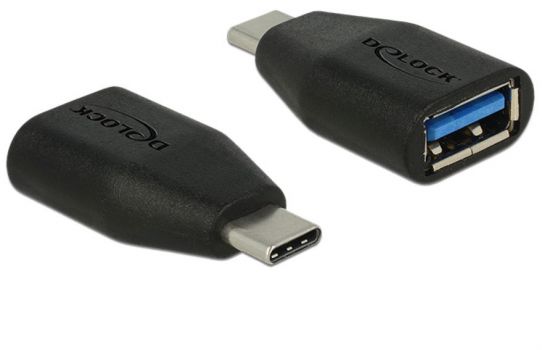 DELOCK αντάπτορας USB-C σε USB 3.1 θηλυκό 65519, SuperSpeed, μαύρος - Cables